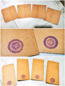 Handmade Artistic Greeting Cards Set of 4