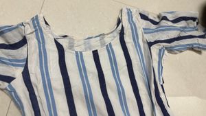 Striped Maxi Dress with Ruffle Hem