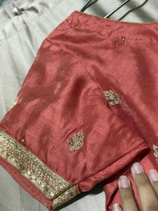 Coral Silk metallic thread New suit