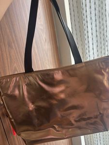 Metallic Bronze Tote Bag
