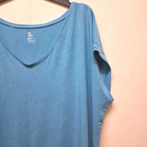 Blue V-Neck Tee