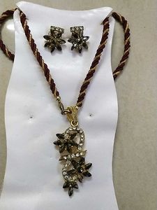 One Designer Set With Earrings