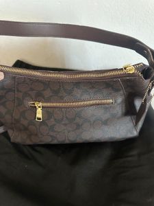 Inspired COACH signature coated canvas  bag