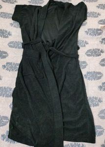 Cozy Dark Black bathrobe