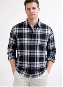 Men's Plaid Long Sleeve Shirt