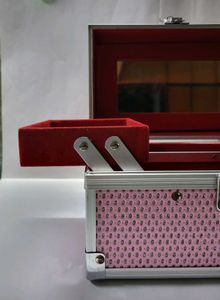 Pink Glitter Jewellery/Make Up Storage Box