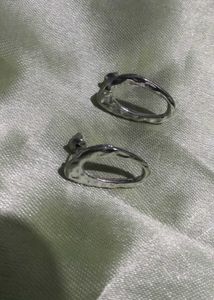 Unique Honeycomb Silver Earrings