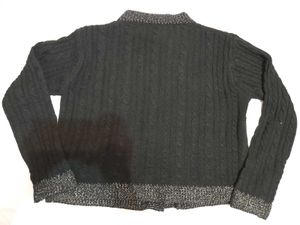 Chic Black Knit Cardigan