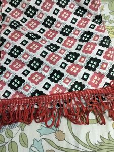 Block printed traditional stole