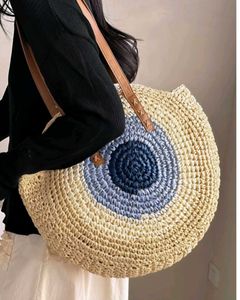 Handwoven Straw Tote Bag
