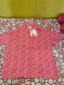 Floral Print V-Neck Top