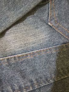 Stylish Pearl Embellished Denim Jacket
