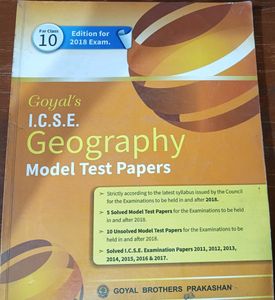Goyal Geography Model Test Papers