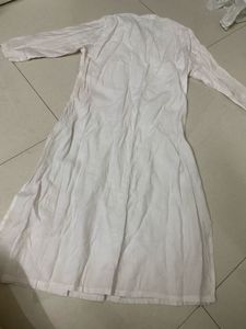 White Cotton Kurta Set
