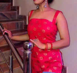 Red & Gold Ethnic Kurta