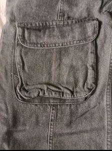 Dark Wash Cargo Jeans