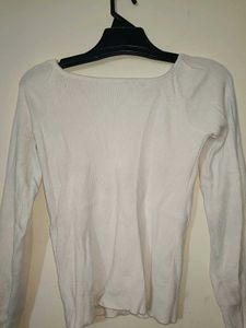 White Long Sleeve Top