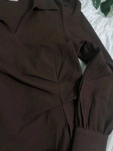 littleboxindia Chic Brown Blouse