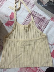 Cute Ribbed Tank Top with Bows