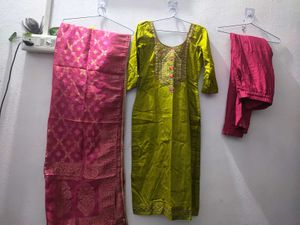 Stitched  Suit Plazzo Pant