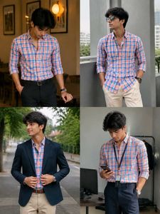 men's pink blue shirts