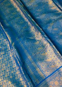 blue colour pattu saree