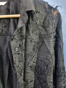 H&amp;M Unique Black Button-Down Shirt