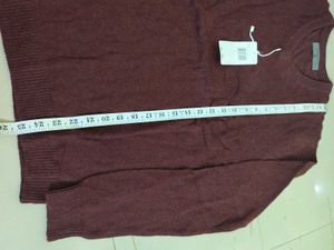 Maroon V-Neck Sweater