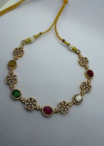 Elegant Multi-Color Stone Necklace &amp; Earring Set