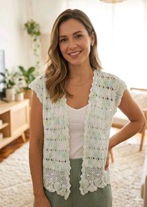 Crocheted Lace Vest
