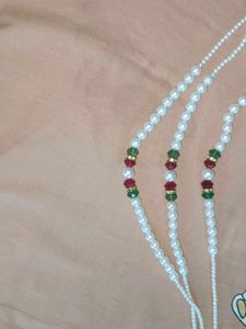 Elegant Pearl and Gemstone Necklace Set