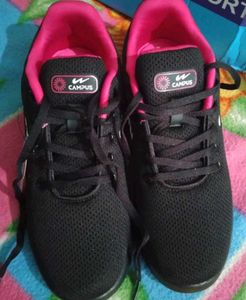 Campus Black &amp; Pink Women's Sneakers