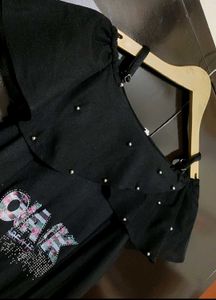 Black⚫ Top For 6- 8 Year Girl
