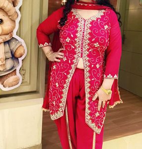 Majenta party wear dhoti suit set in xl size