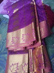 Art Silk Saree - Grand With Blouse Piece