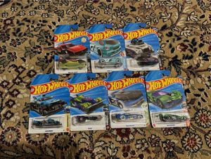 Hot Wheels Collection of 7 Diecast Cars