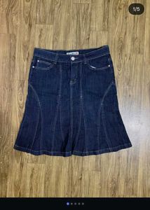 Denim Midi Skirt