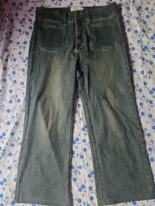 Vintage Wash Flare Jeans