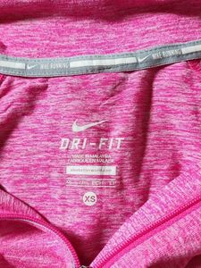 Nike Pink Dri-Fit 1/4 Zip Pullover