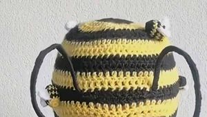 Handmade Bee Balaclava Hat