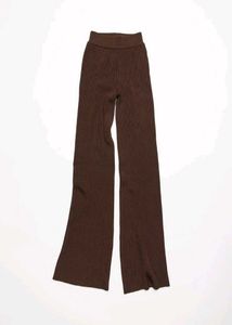 Brown ribbed pants