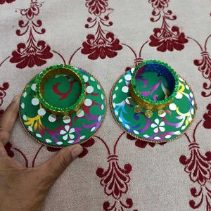 Festive T-light Candle Holder Set