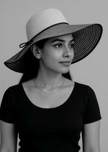 Sun Hat Synthetic Straw