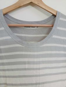 Striped Knit Tunic Top