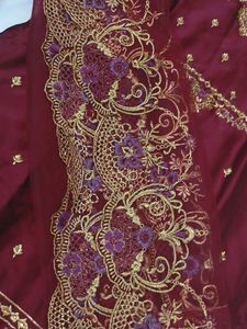 Maroon Kurta With Lehanga On The Bottom