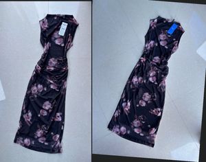 🍁Chic Floral Ruched Maxi Dress
