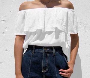 Combo pack White Ruffled Tops