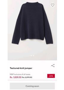 Price Drop !! H&amp;M Knit Jumper