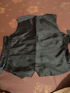 Sparkly Black Vest