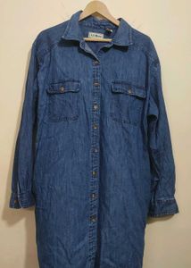 Blue Denim Top Like Shirt For 42 Bust
